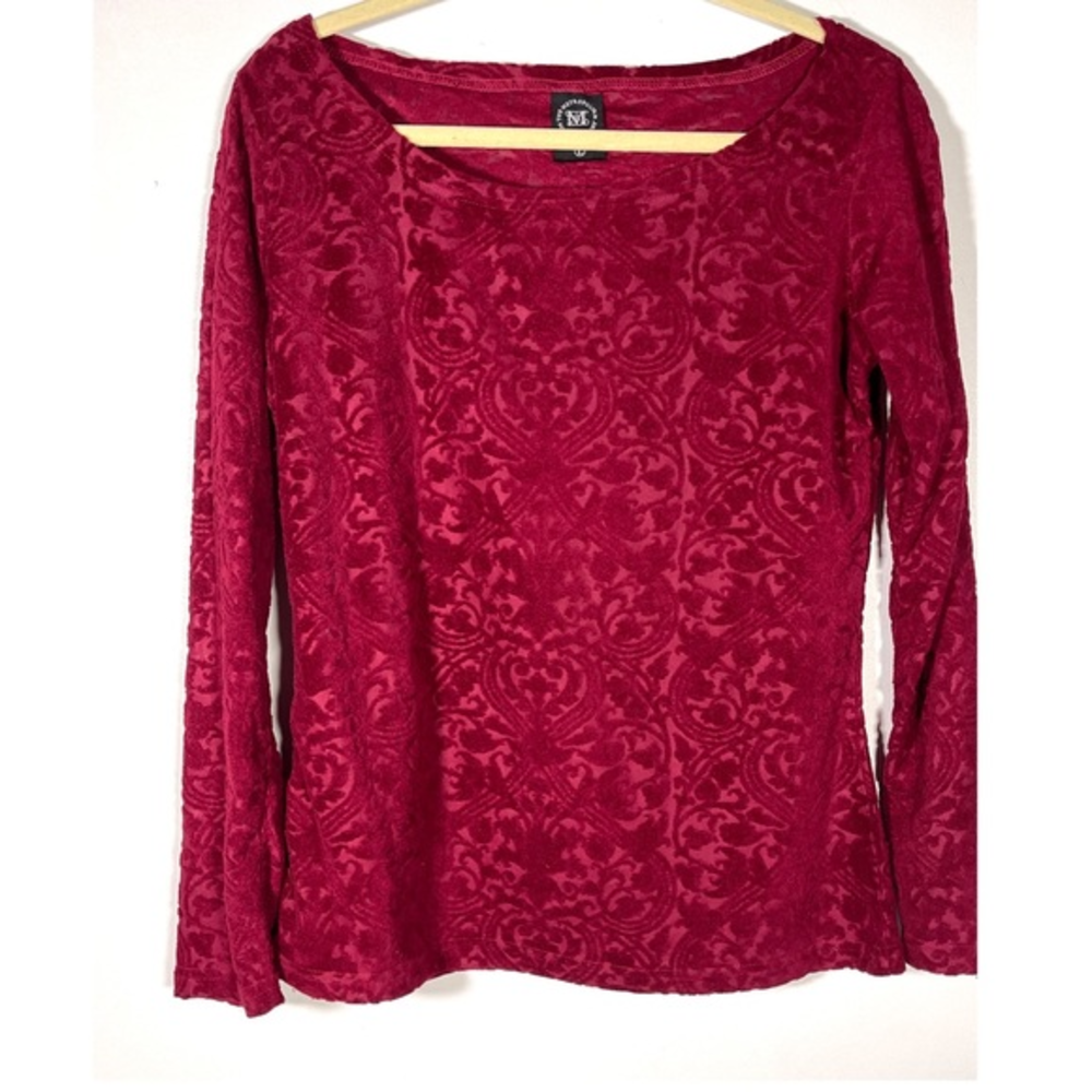 The Metropolitan Museum of Art Velvet Brocade Crewneck‎ Long Sleeved top L